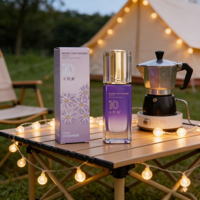 十芳清光感紧致素颜霜产品展示图