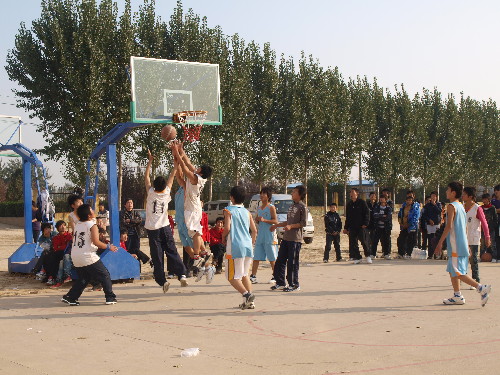 临西县中学生篮球赛顺利结束
